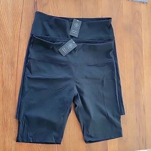 2 Yoga Running Workout Biker Shorts